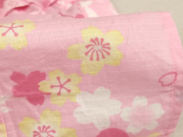 平和屋着物∴夏物 子供 女の子 浴衣 花うさぎ さくらんぼ AABE2150ja