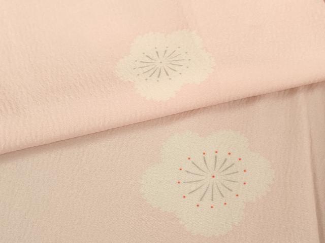 平和屋着物∵子供　女の子　長襦袢　舞梅文　半衿刺繍　逸品　AABE2360ja