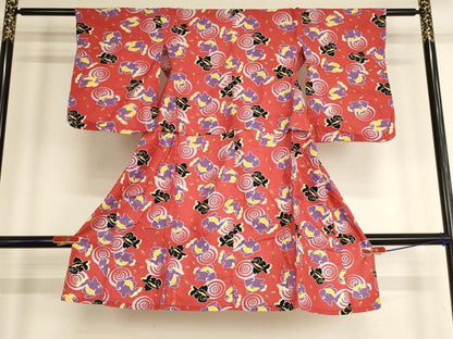 平和屋着物[]夏物 浴衣 子供 女の子 金魚 出目金 AABE2368ja
