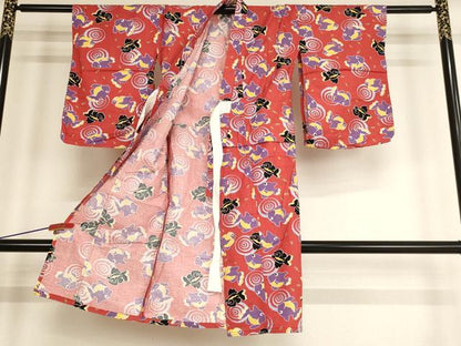 平和屋着物[]夏物 浴衣 子供 女の子 金魚 出目金 AABE2368ja