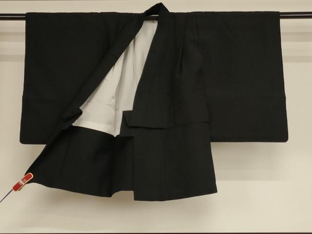 平和屋着物[]七五三　男の子　5歳　祝着・羽織セット　鷹　宝船　黒地　金彩　逸品　AABE2380ja