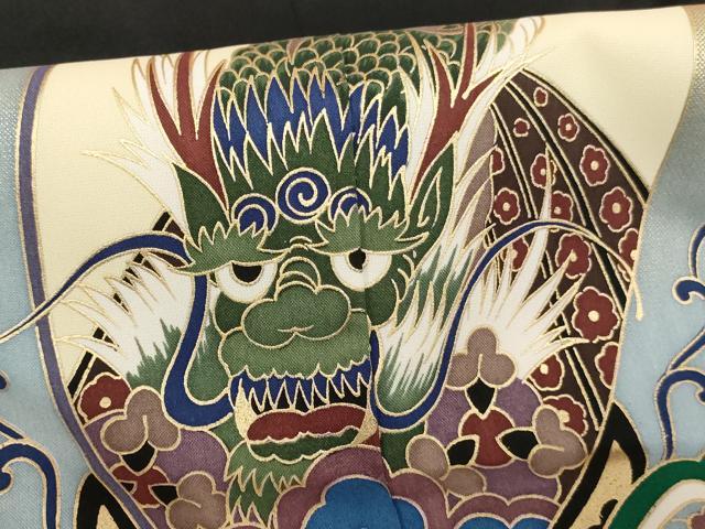 平和屋着物[]七五三　男の子　5歳　祝着・羽織セット　兜　黒地　金彩　AABE2382ja