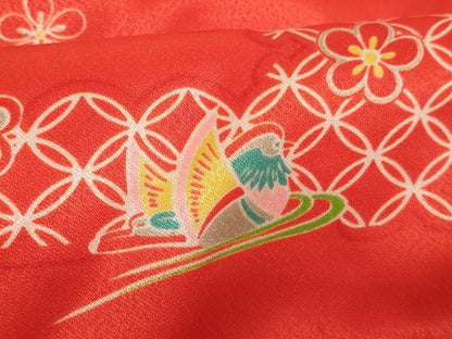 平和屋本店[]七五三　女の子　３歳　祝着・被布・小物セット　七宝鴛鴦文　箱付き　逸品　AABE2396ja