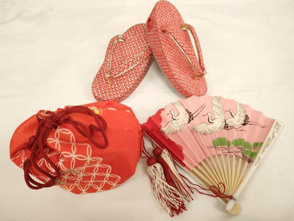平和屋本店[]七五三　女の子　３歳　祝着・被布・小物セット　七宝鴛鴦文　箱付き　逸品　AABE2396ja