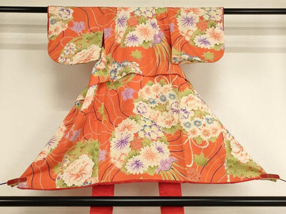 平和屋着物[]七五三　女の子　３歳　祝着　花丸文　逸品　AABE2403ja