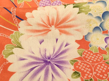 平和屋着物[]七五三　女の子　３歳　祝着　花丸文　逸品　AABE2403ja