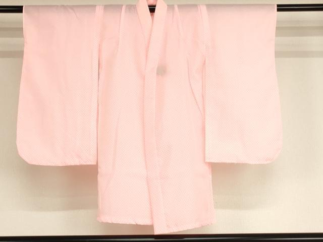 平和屋着物[]七五三　女の子　３歳　祝着・長襦袢(単衣)・被布・巾着セット　花丸文　折り鶴　暈し染め　金彩　逸品　AABE2404ja