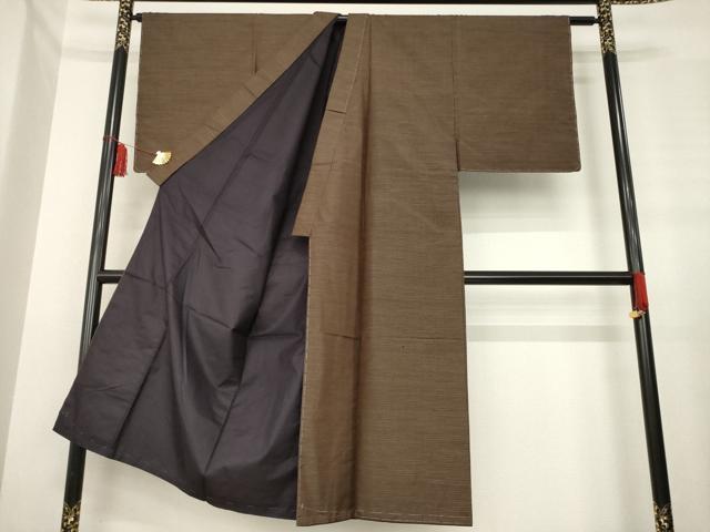 平和屋着物●男性　本場大島紬　アンサンブル　亀甲文　正絹　逸品　未使用　AABE2441ck