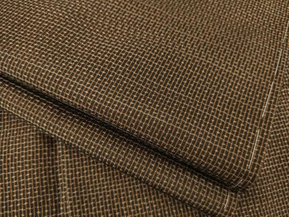 平和屋着物●男性　本場大島紬　アンサンブル　亀甲文　正絹　逸品　未使用　AABE2441ck