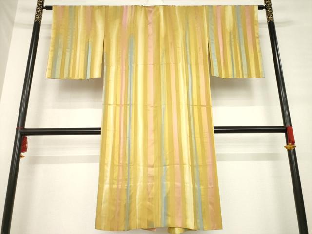 平和屋着物●長襦袢 無双仕立て 間道 正絹 逸品 AABE2464ck