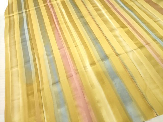 平和屋着物●長襦袢 無双仕立て 間道 正絹 逸品 AABE2464ck