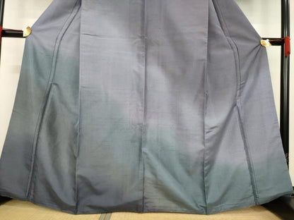 平和屋着物●訪問着　紬地　霞文　暈し染め　正絹　逸品　AABE2492ck