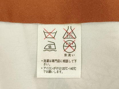平和屋着物●上質な小紋　色紙重ね花文　菊　ロング丈　正絹　逸品　AABE2499ck