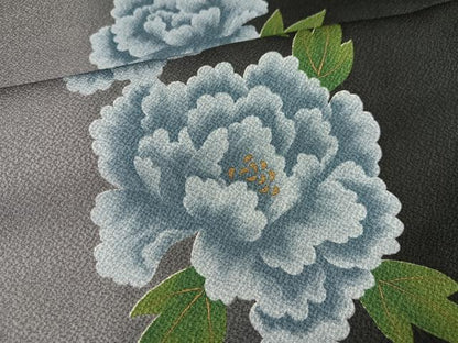 平和屋着物●上質な小紋　花間道　正絹　逸品　AABE2526ph