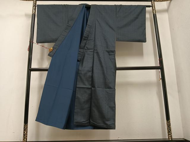 平和屋着物●男性　本場大島紬　アンサンブル　100亀甲　総詰め　正絹　逸品　AABE2532ph