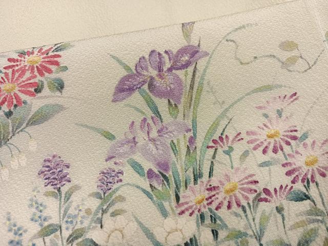 平和屋着物●訪問着　作家物　楓堂　飾花文　暈し染め　正絹　逸品　未使用　AABE2571ph 平和屋着物○訪問着 作家物 楓堂 飾花文 暈し染め