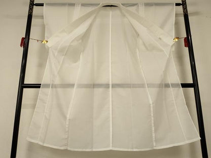 平和屋着物＊夏物 長襦袢 絽 白色 洗える着物 AABE2602jd