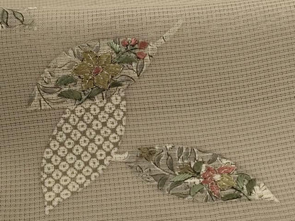 平和屋着物＊夏物 訪問着 絽 駒刺繍 草花文 反端付き 正絹 逸品 AABE2603jd