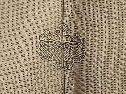 平和屋着物＊夏物 訪問着 絽 駒刺繍 草花文 反端付き 正絹 逸品 AABE2603jd