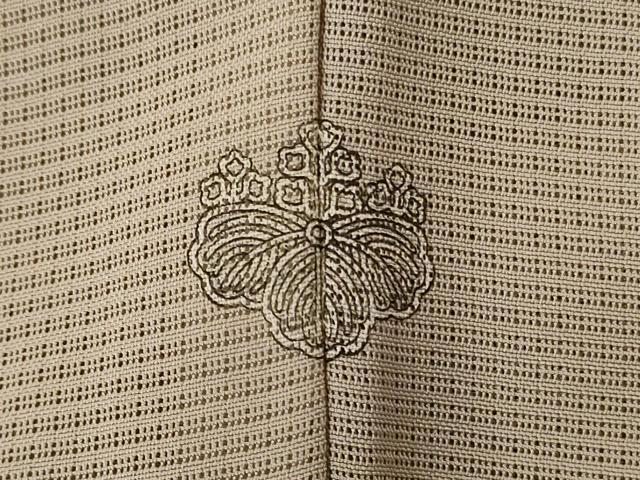 平和屋着物＊夏物 訪問着 絽 駒刺繍 草花文 反端付き 正絹 逸品 AABE2603jd