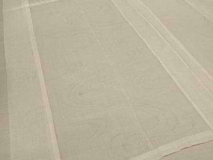 平和屋着物＊夏物　長襦袢　立波流水紋紗　白色　麻　逸品　AABE2606jd
