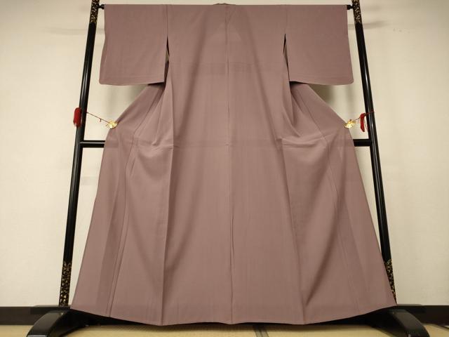 平和屋着物＊夏物 色無地 絽 梅染色 正絹 逸品 AABE2612jd