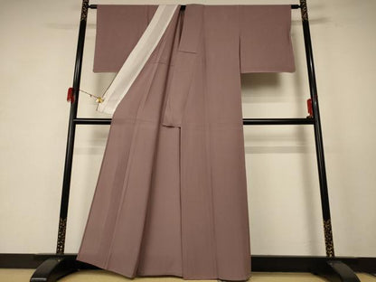 平和屋着物＊夏物 色無地 絽 梅染色 正絹 逸品 AABE2612jd