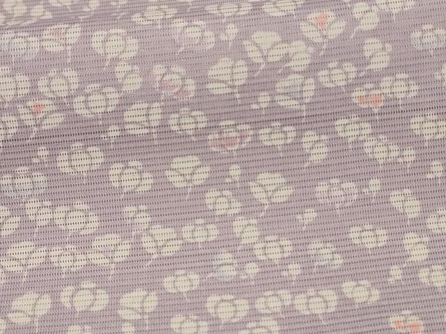 平和屋着物＊夏物 小紋 絽 花尽くし 洗える着物 AABE2624jd