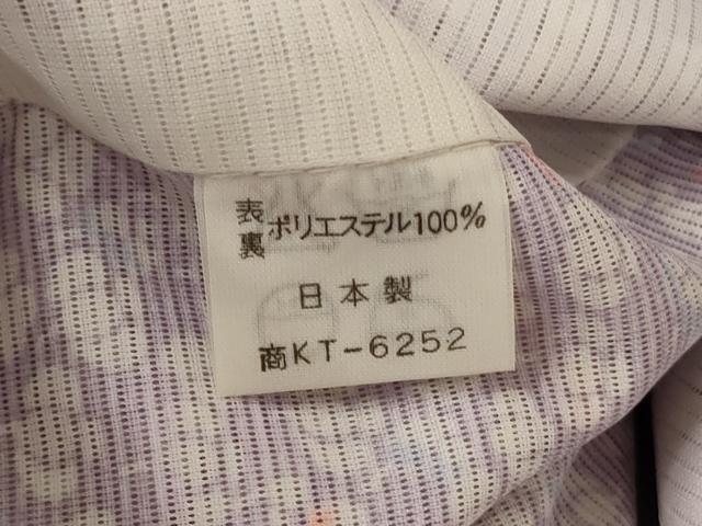 平和屋着物＊夏物 小紋 絽 花尽くし 洗える着物 AABE2624jd