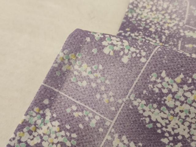 平和屋着物＊夏物 小紋 紗 幾何学文様 洗える着物 AABE2630jd