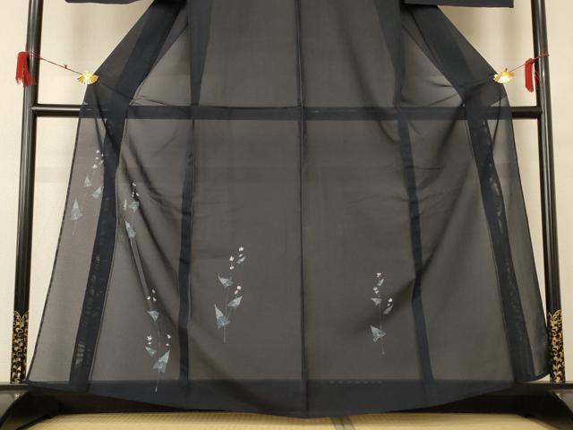 平和屋着物＊夏物 訪問着 絽 草花文 正絹 逸品 AABE2633jd