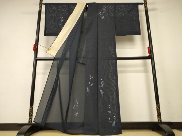 平和屋着物＊夏物 訪問着 絽 草花文 正絹 逸品 AABE2633jd