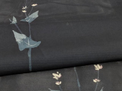 平和屋着物＊夏物 訪問着 絽 草花文 正絹 逸品 AABE2633jd
