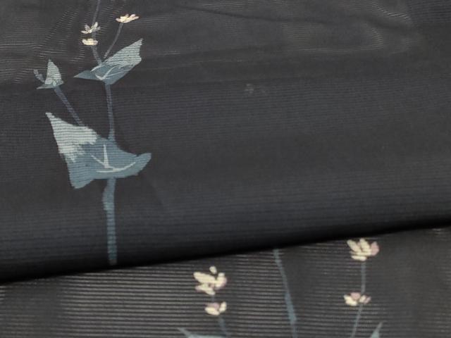 平和屋着物＊夏物 訪問着 絽 草花文 正絹 逸品 AABE2633jd