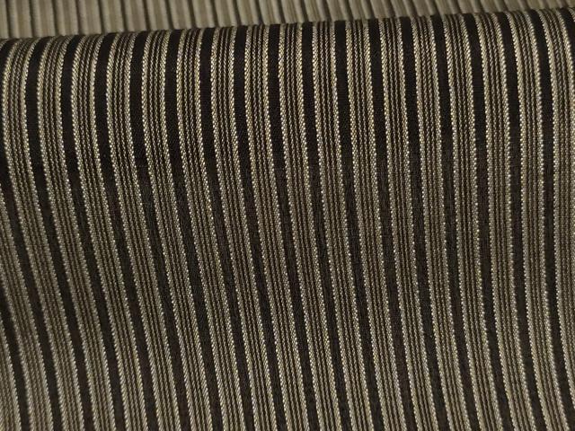平和屋着物＊夏物　お召　紗　縞　黒地　正絹　逸品　AABE2634jd 平和屋着物＊夏物 お召 紗 縞 黒地 正絹 逸品 AABE2634jd