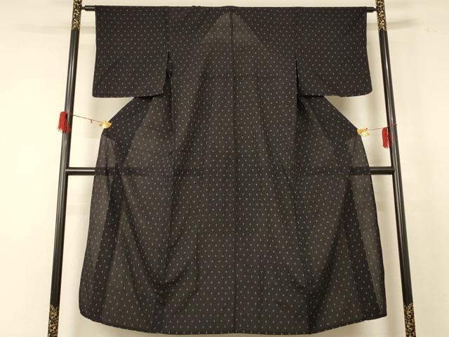 平和屋着物＊夏物 紗紬 十字絣 正絹 逸品 AABE2635cjd
