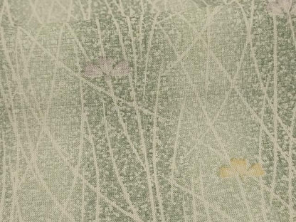 平和屋着物＊夏物 小紋 紗 舞花文 洗える着物 AABE2641jd