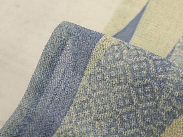 平和屋着物＊夏物 小紋 紗 立涌文 洗える着物 AABE2645jd