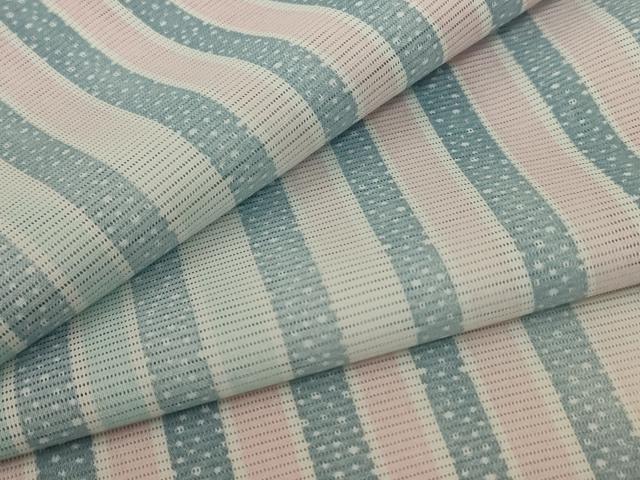 平和屋着物＊夏物 小紋 絽 縞 洗える着物 AABE2648jd