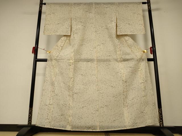 平和屋着物＊夏物 本場大島紬 夏大島 枝花文 正絹 逸品 AABE2653jd