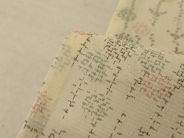 平和屋着物＊夏物 本場大島紬 夏大島 枝花文 正絹 逸品 AABE2653jd