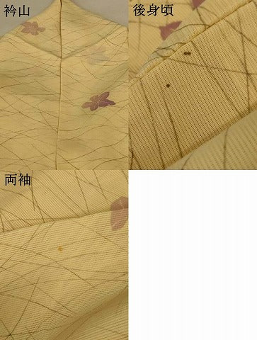 平和屋着物＊夏物 小紋 絽 舞花文 正絹 逸品 AABE2654jd