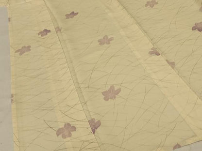 平和屋着物＊夏物 小紋 絽 舞花文 正絹 逸品 AABE2654jd