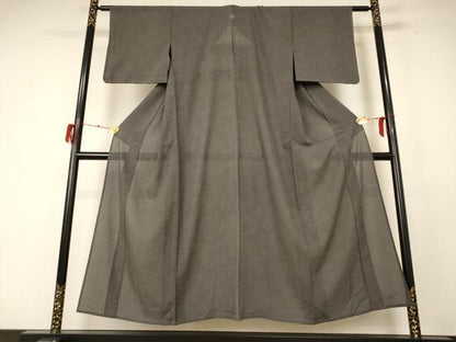平和屋着物＊夏物 江戸小紋 絽 鮫小紋柄 正絹 逸品 AABE2655jd