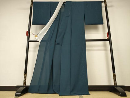 平和屋着物＊夏物　色無地　絽　百入茶色　反端付き　正絹　逸品　未使用　AABE2656jd