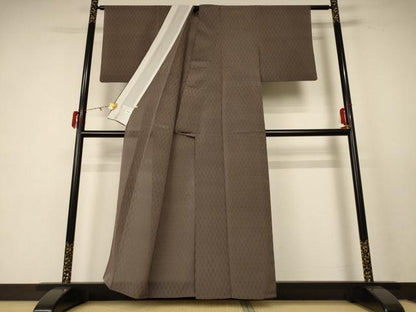 平和屋着物＊夏物 小紋 紗 立涌文 高島屋扱い 正絹 逸品 AABE2657jd