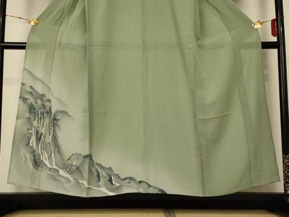 平和屋着物＊夏物 色留訪問着 絽 風景文 暈し染め 正絹 逸品 AABE2658jd