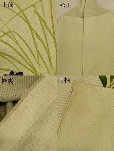 平和屋着物＊夏物 訪問着 絽 草花文 銀彩 正絹 逸品 AABE2664jd