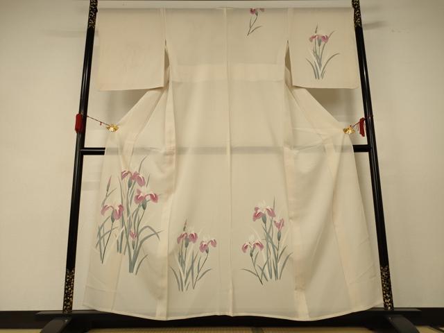 平和屋着物＊夏物 訪問着 絽 草花文 正絹 逸品 AABE2666jd