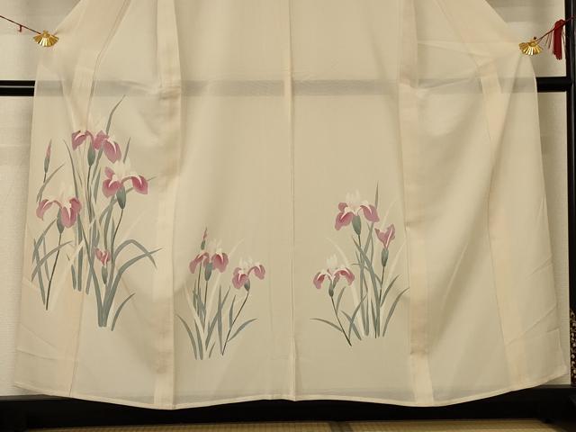 平和屋着物＊夏物 訪問着 絽 草花文 正絹 逸品 AABE2666jd